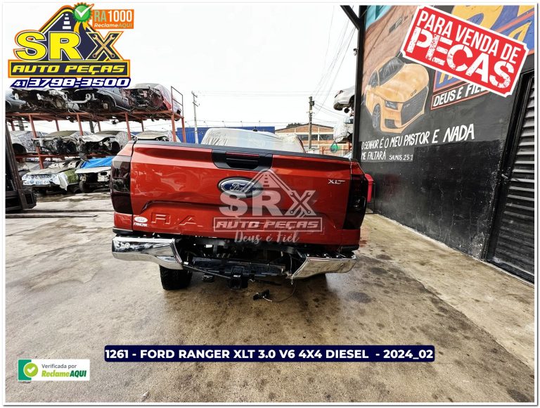 1261 - FORD RANGER XLT 3.0 V6 4X4 DIESEL - 2024_02